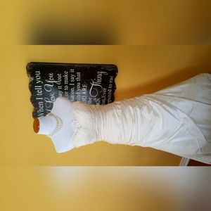 Paloma Blanca Raw Silk Wedding Gown